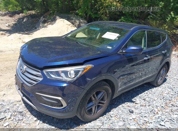 5XYZTDLB7HG429919 2017 HYUNDAI SANTA FE SPORT Blue Առջևի ձախ երեք քառորդ տեսարան