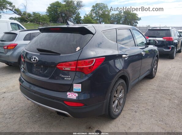 5XYZTDLB9GG369611 2016 HYUNDAI SANTA FE SPORT Dark Blue Задняя правая четверть
