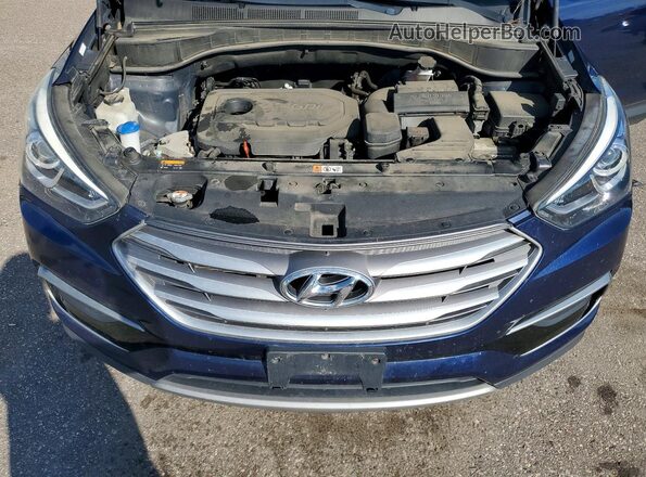 5XYZTDLBXHG443040 2017 HYUNDAI SANTA Blue 