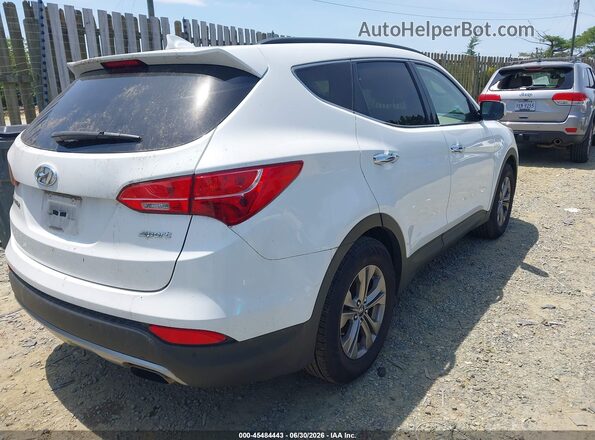 5XYZU3LB0GG376485 2016 HYUNDAI SANTA FE SPORT Белый Задняя правая четверть