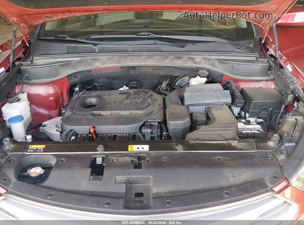 5XYZU3LB0HG428778 2017 HYUNDAI SANTA FE SPORT Red Widok z tyłu
