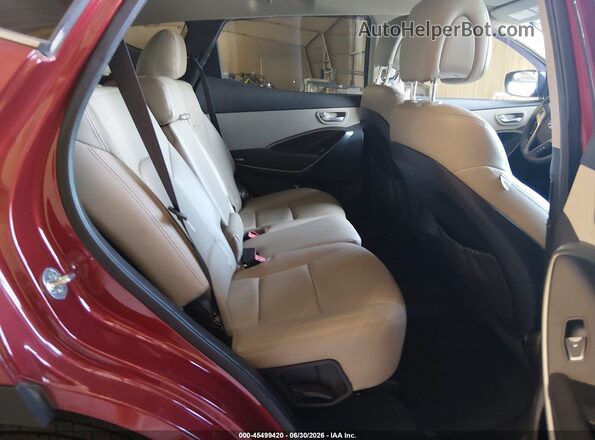 5XYZU3LB0HG428778 2017 HYUNDAI SANTA FE SPORT Red Widok naklejki z numerem VIN