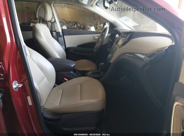 5XYZU3LB0HG428778 2017 HYUNDAI SANTA FE SPORT Red Widok wnętrza z przodu