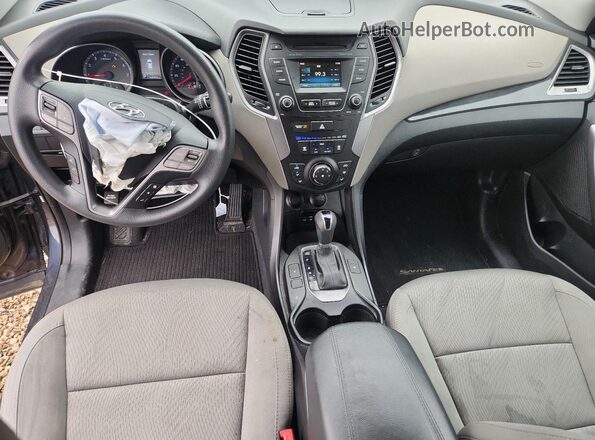 5XYZU3LB1GG319812 2016 HYUNDAI SANTA Blue Вид панелі приладів