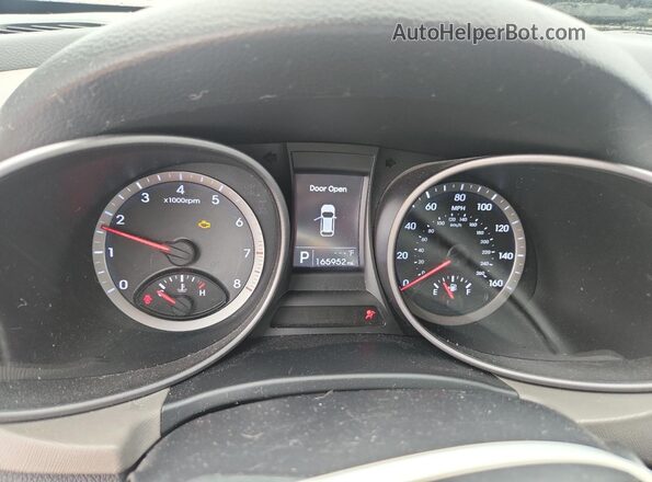 5XYZU3LB1GG319812 2016 HYUNDAI SANTA Blue Вид щитка приладів