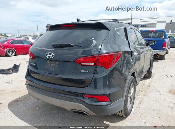5XYZU3LB2HG400934 2017 HYUNDAI SANTA FE SPORT Черный Задняя правая четверть