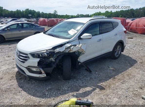 5XYZU3LB2JG532436 2018 HYUNDAI SANTA FE SPORT White Առջևի ձախ երեք քառորդ տեսարան