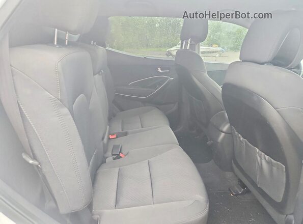 5XYZU3LB2JG545882 2018 HYUNDAI SANTA White უკანა სალონის ხედი