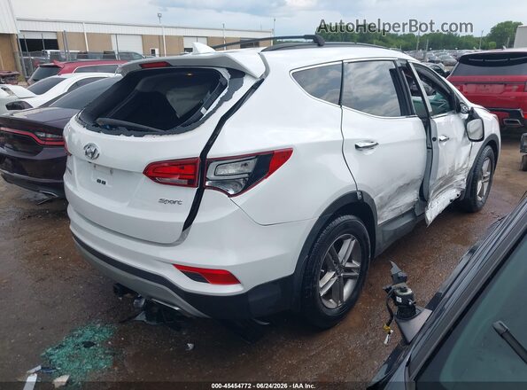 5XYZU3LB3JG549472 2018 HYUNDAI SANTA FE SPORT White Trasero derecho