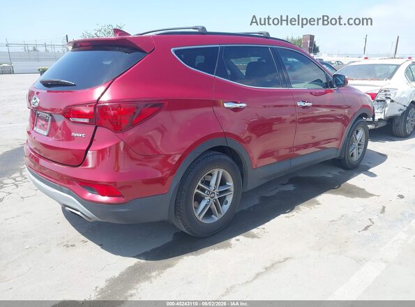5XYZU3LB3JG556891 2018 HYUNDAI SANTA FE SPORT Red Հետևի աջ