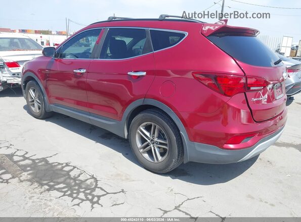 5XYZU3LB3JG556891 2018 HYUNDAI SANTA FE SPORT Red Հետևի ձախ
