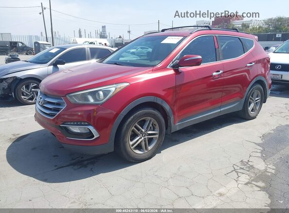 5XYZU3LB3JG556891 2018 HYUNDAI SANTA FE SPORT Red Առջևի ձախ երեք քառորդ տեսարան