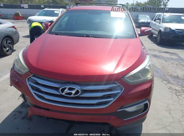 5XYZU3LB3JG556891 2018 HYUNDAI SANTA FE SPORT Red Սարքավորումների վահանակի տեսք
