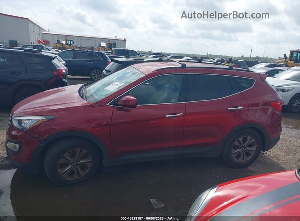 5XYZU3LB5GG313091 2016 HYUNDAI SANTA FE SPORT Maroon Widok wnętrza 360 stopni