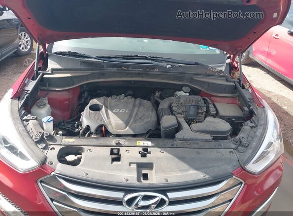 5XYZU3LB5GG313091 2016 HYUNDAI SANTA FE SPORT Maroon Widok z tyłu