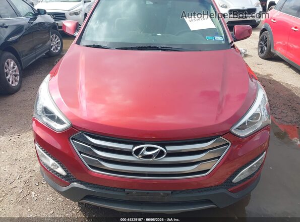 5XYZU3LB5GG313091 2016 HYUNDAI SANTA FE SPORT Maroon Widok zestawu wskaźników