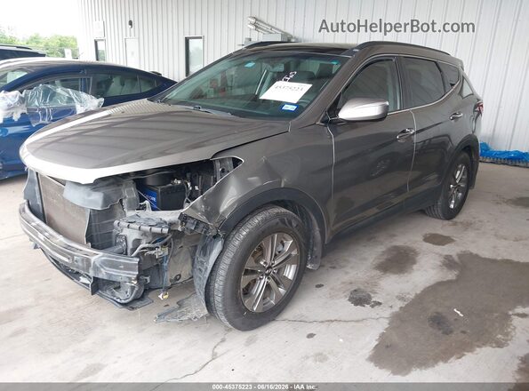 5XYZU3LB5GG316864 2016 HYUNDAI SANTA FE SPORT Gray Передня ліва чверть
