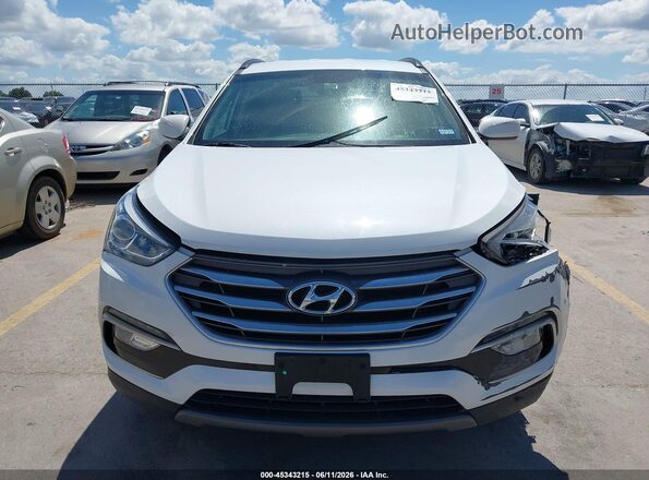 5XYZU3LB5JG550171 2018 HYUNDAI SANTA FE SPORT White Widok zestawu wskaźników