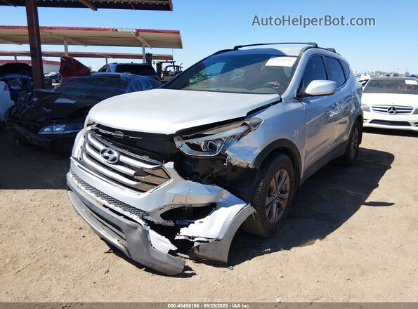 5XYZU3LB6GG359867 2016 HYUNDAI SANTA FE SPORT Silver წინა ხედი