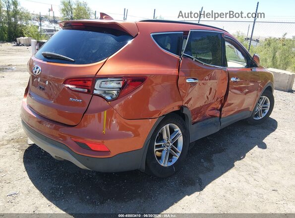 5XYZU3LB6HG497202 2017 HYUNDAI SANTA FE SPORT Orange Задня права чверть