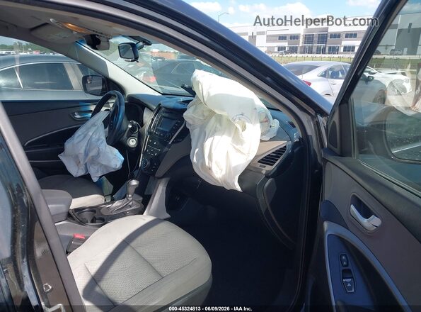 5XYZU3LB7GG314002 2016 HYUNDAI SANTA FE SPORT Black Front interior view