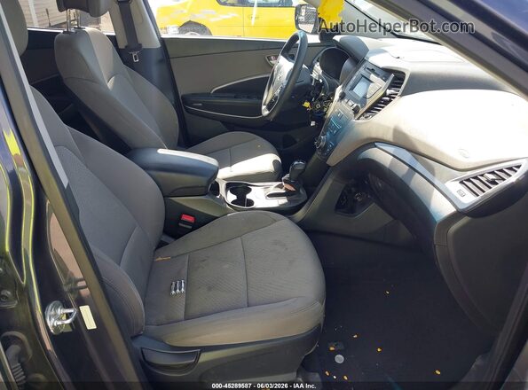 5XYZU3LB7GG327834 2016 HYUNDAI SANTA FE SPORT Dark Blue Widok wnętrza z przodu
