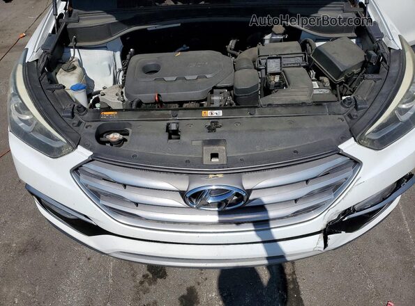 5XYZU3LB8HG396016 2017 HYUNDAI SANTA White ძრავის განყოფილების ხედი