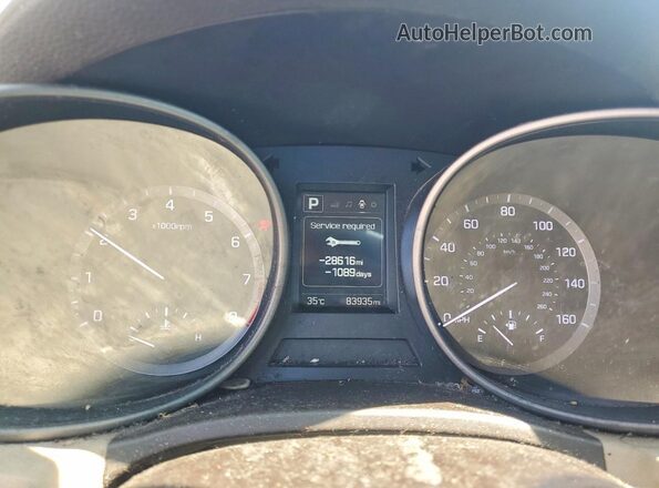 5XYZU3LB8HG396016 2017 HYUNDAI SANTA White ხელსაწყოთა პანელის ხედი
