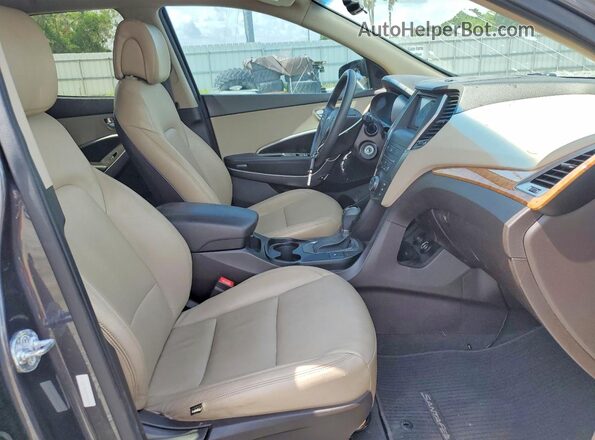 5XYZU3LB9GG343095 2016 HYUNDAI SANTA Gray Vista interior delantera