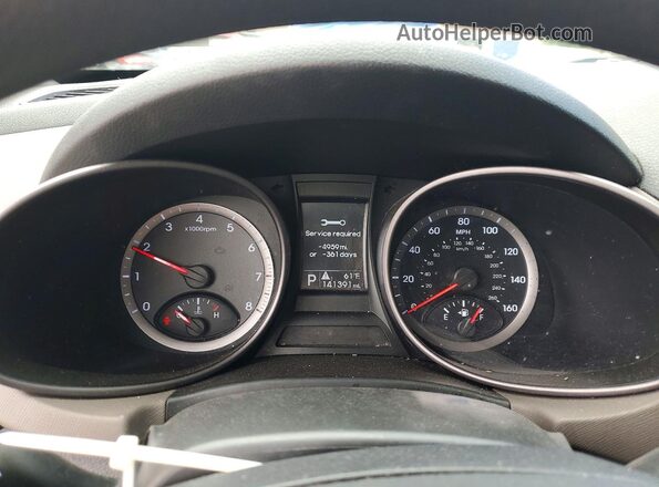 5XYZU3LBXGG370838 2016 HYUNDAI SANTA White Widok zestawu wskaźników
