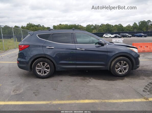 5XYZU3LBXGG371200 2016 HYUNDAI SANTA FE SPORT Blue Вид задньої частини салону