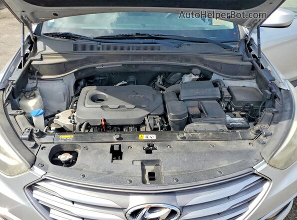 5XYZU3LBXHG445345 2017 HYUNDAI SANTA Серебряный Вид подкапотного пространства