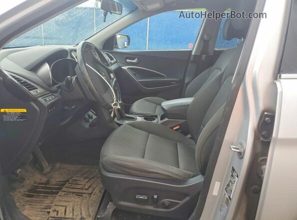 5XYZUDLA5GG366161 2016 HYUNDAI SANTA Silver Widok wnętrza z przodu