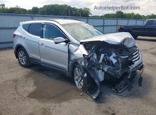 5XYZUDLA7GG309136 2016 HYUNDAI SANTA Silver Delantero derecho