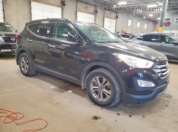 5XYZUDLB0GG313957 2016 HYUNDAI SANTA Black Передня права чверть
