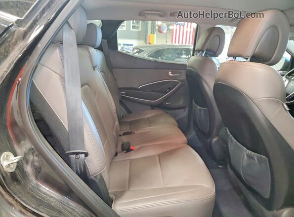 5XYZUDLB0GG313957 2016 HYUNDAI SANTA Black Вид задньої частини салону