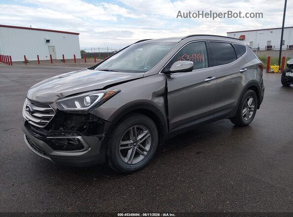 5XYZUDLB2HG445295 2017 HYUNDAI SANTA FE SPORT Gray წინა მარცხენა ხედი სამი მეოთხედიდან