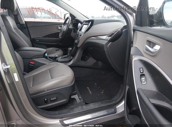 5XYZUDLB2HG445295 2017 HYUNDAI SANTA FE SPORT Gray წინა სალონის ხედი