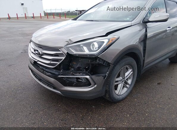 5XYZUDLB2HG445295 2017 HYUNDAI SANTA FE SPORT Gray წინა ხედი