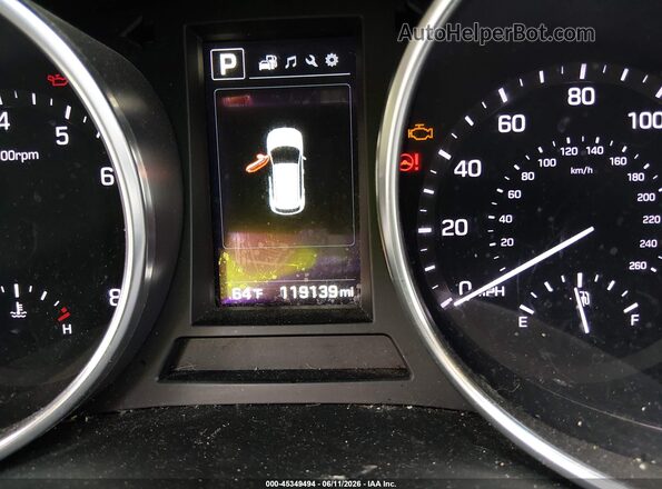 5XYZUDLB2HG445295 2017 HYUNDAI SANTA FE SPORT Gray 