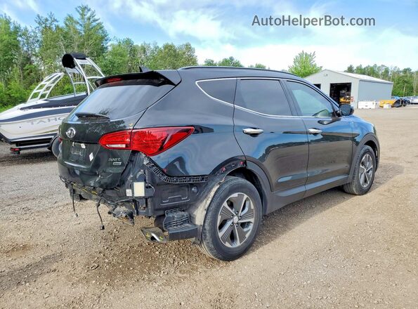 5XYZUDLB2HG450593 2017 HYUNDAI SANTA Black Задня права чверть