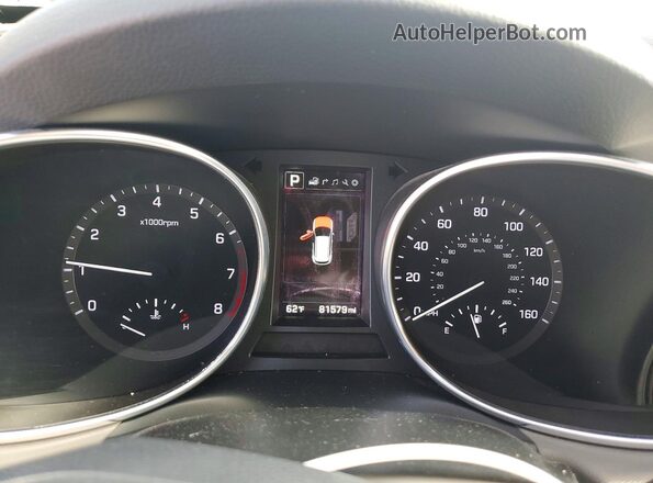 5XYZUDLB2HG486512 2017 HYUNDAI SANTA Silver Vista del cuadro de instrumentos