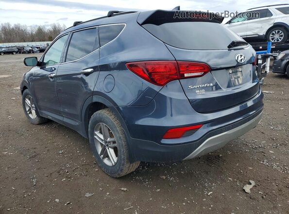 5XYZUDLB3JG523024 2018 HYUNDAI SANTA Blue Trasero izquierdo