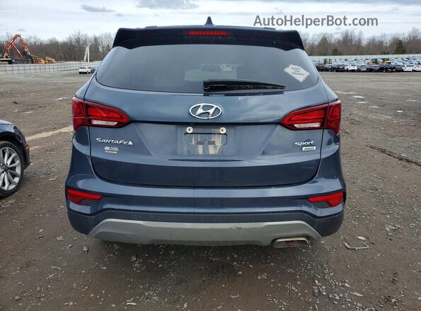 5XYZUDLB3JG523024 2018 HYUNDAI SANTA Blue Vista trasera