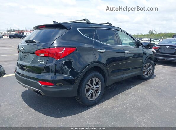 5XYZUDLB4GG372753 2016 HYUNDAI SANTA FE SPORT Black Tył prawy