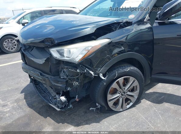5XYZUDLB4GG372753 2016 HYUNDAI SANTA FE SPORT Black Widok z przodu