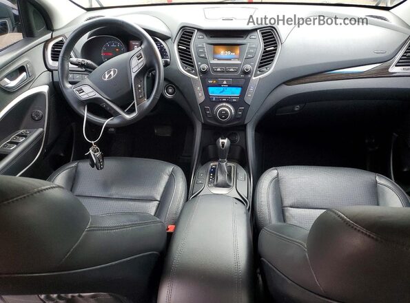 5XYZUDLB5GG336893 2016 HYUNDAI SANTA Gray Dashboard view
