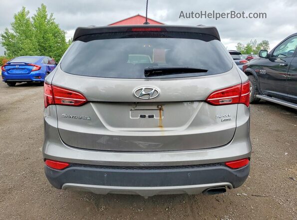 5XYZUDLB5GG336893 2016 HYUNDAI SANTA Gray Rear view