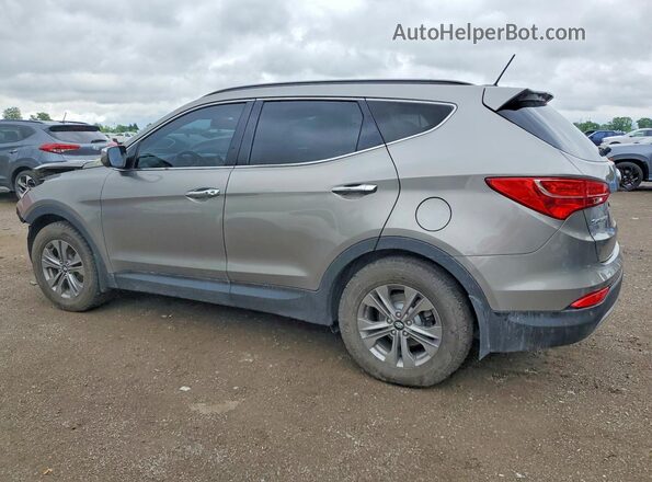 5XYZUDLB5GG336893 2016 HYUNDAI SANTA Gray Rear left
