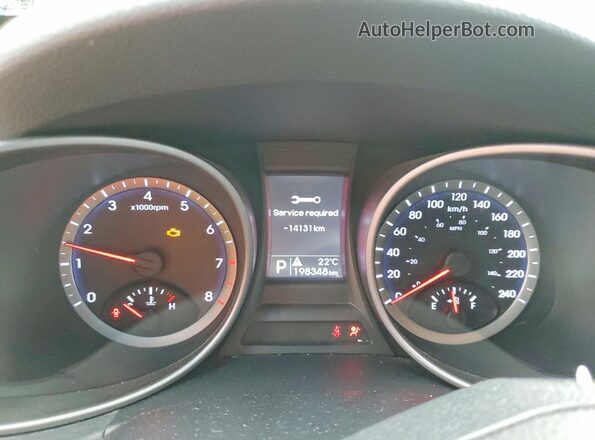 5XYZUDLB5GG336893 2016 HYUNDAI SANTA Gray Instrument cluster view